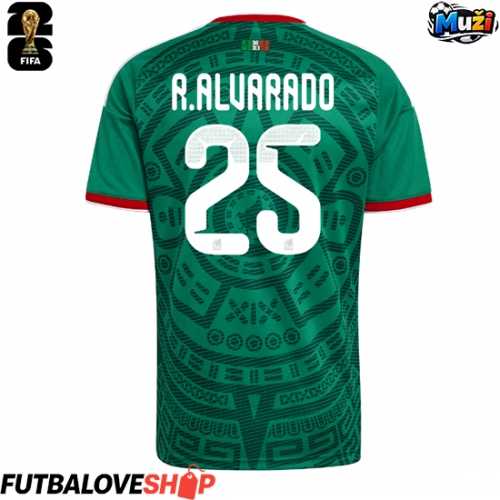 Dres Mexiko Roberto Alvarado #25 Domáci MS 2026 Krátky Rukáv
